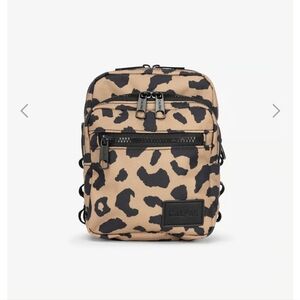 CALPAK Stevyn Mini Crossbody in Cheetah color (black and tan)